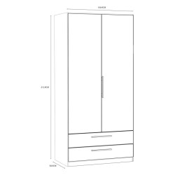 Szafa z szufladami 100 cm Cadixo CDXS87-D30 Dąb Sonoma Meble Forte