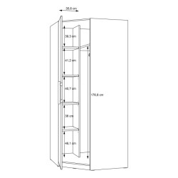 Szafa narożna Cadixo CDXS91-D78 Dąb Artisan Meble Forte