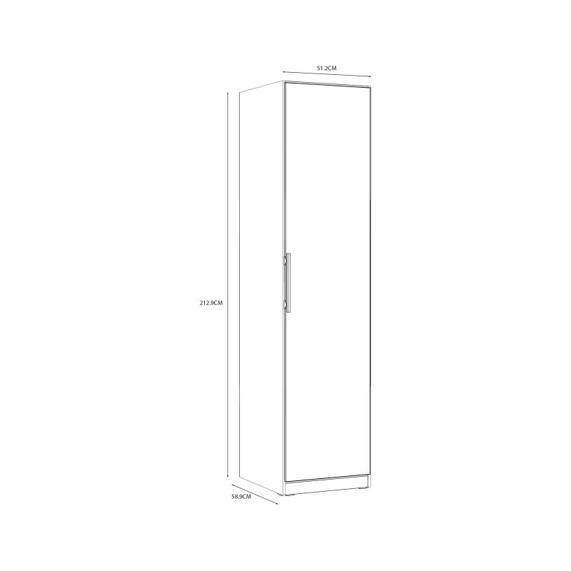 Szafa wąska słupek Cadixo CDXS81-D30 Dąb Sonoma Meble Forte