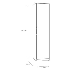 Szafa wąska słupek Cadixo CDXS81-D78 Dąb Artisan Meble Forte