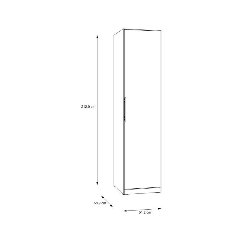 Szafa wąska słupek Cadixo CDXS81-D78 Dąb Artisan Meble Forte