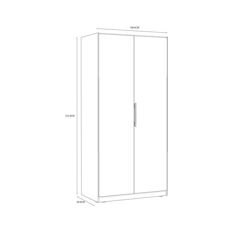 Szafa 100 cm Cadixo CDXS82-D30 Dąb Sonoma Meble Forte
