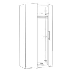 Szafa 100 cm Cadixo CDXS82-D30 Dąb Sonoma Meble Forte