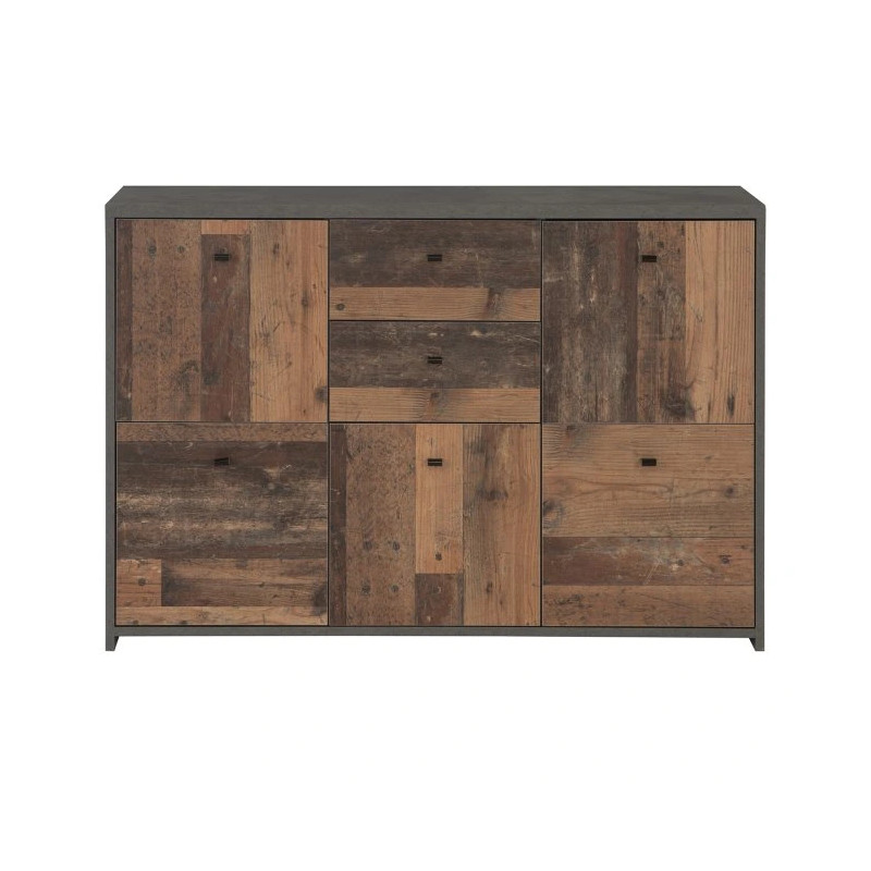 Komoda Best Chest SQNK233-C764 Beton/Old-Wood Vintage Meble Forte