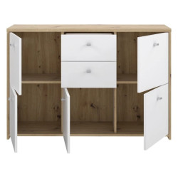 Komoda Best Chest SQNK233-C804 Biały/Dąb Artisan Meble Forte