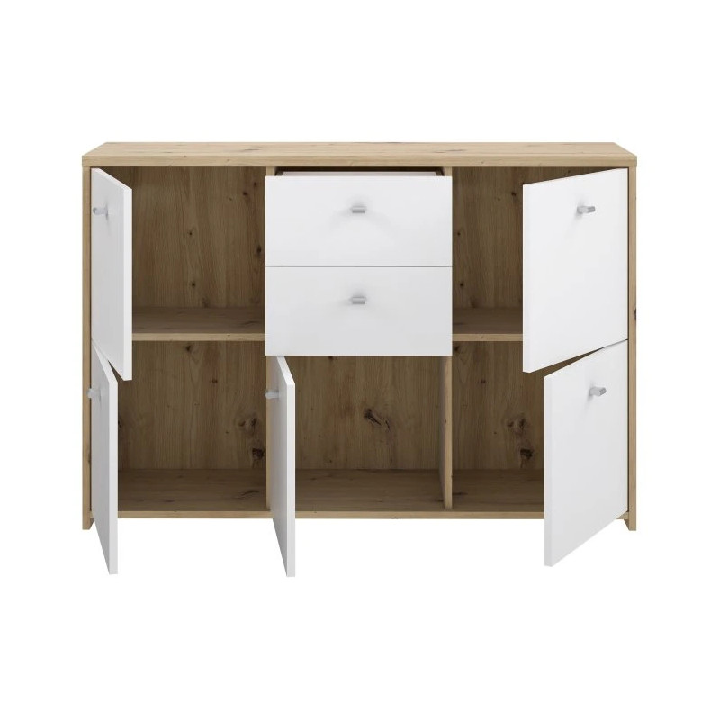 Komoda Best Chest SQNK233-C804 Biały/Dąb Artisan Meble Forte