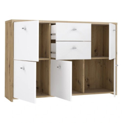 Komoda Best Chest SQNK233-C804 Biały/Dąb Artisan Meble Forte