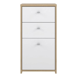 Komoda Mała 2S1D Best Chest SQNK211-C804 Biały/Dąb Artisan Meble Forte