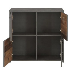 Komoda 4D Best Chest SQNK221-C764 Beton/Old-Wood Vintage Meble Forte