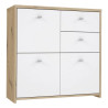 Komoda 2S3D Best Chest SQNK223-C804 Biały/Dąb Artisan Meble Forte