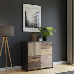 Komoda 2S3D Best Chest SQNK223-C604 Old-Wood Vintage Meble Forte