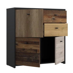 Komoda 2S3D Best Chest SQNK223-C604 Old-Wood Vintage Meble Forte