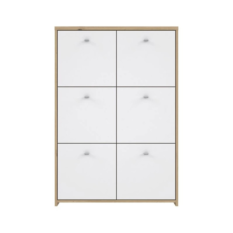 Komoda 6D Best Chest SQNK321-C804 Biały/Dąb Artisan Meble Forte