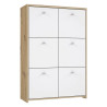 Komoda 6D Best Chest SQNK321-C804 Biały/Dąb Artisan Meble Forte