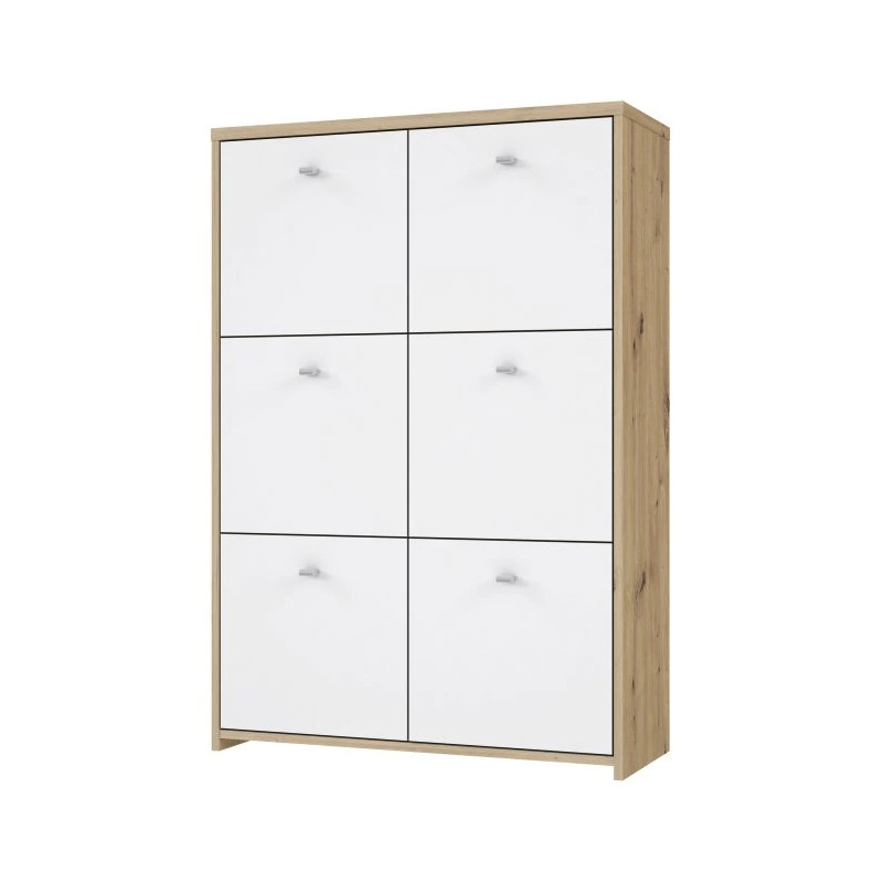 Komoda 6D Best Chest SQNK321-C804 Biały/Dąb Artisan Meble Forte