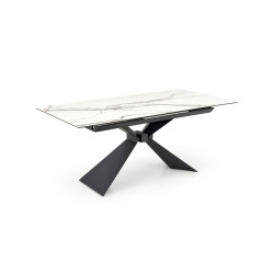 Elegancki rozkładany stół Lucino biały marmur