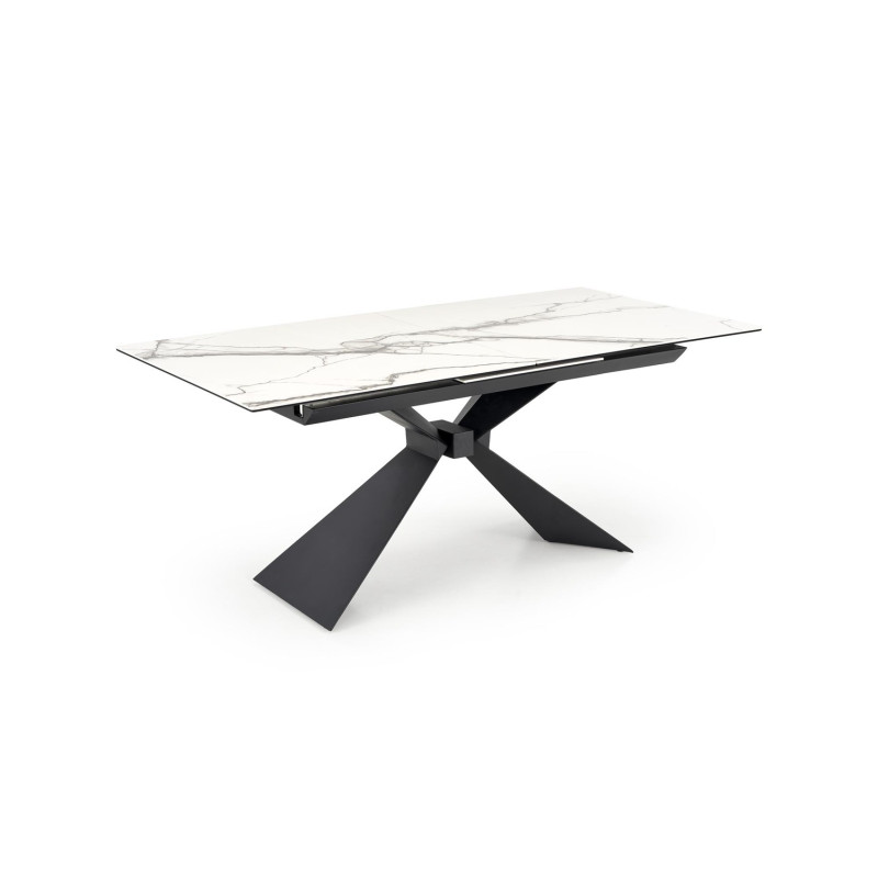 Elegancki rozkładany stół Lucino biały marmur
