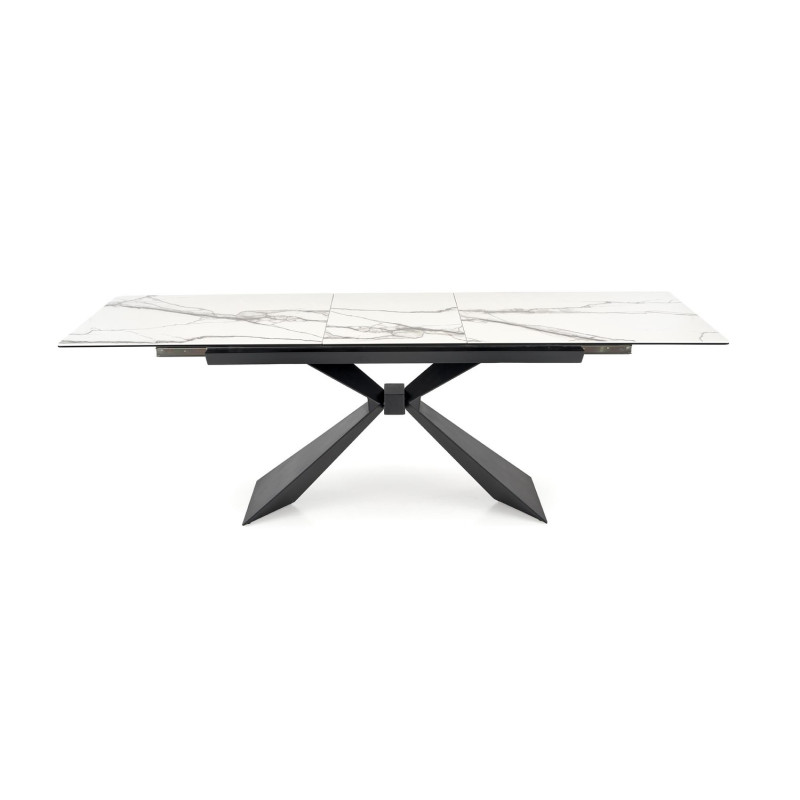 Elegancki rozkładany stół Lucino biały marmur
