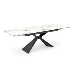Elegancki rozkładany stół Lucino biały marmur