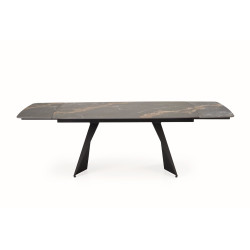 Rozkładany stół Armano czarny marmur/czarny