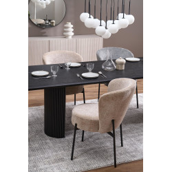 Rozkładany stół Bolerio dąb naturalny/czarny