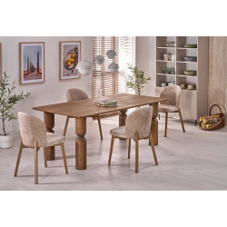 Rozkładany stół Meltonia jasny orzech