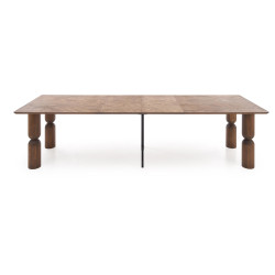 Rozkładany stół Meltonia jasny orzech