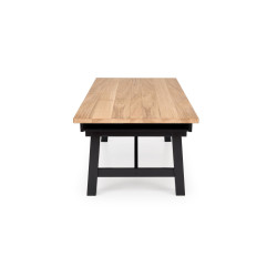 Rozkładany stół FIESTANO dąb naturalny/czarny