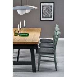 Rozkładany stół FIESTANO dąb naturalny/czarny