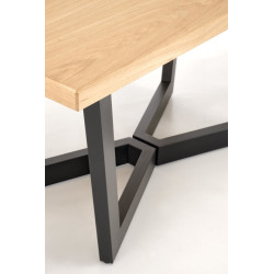 Rozkładany stół MASSIVO 2 dąb naturalny/czarny