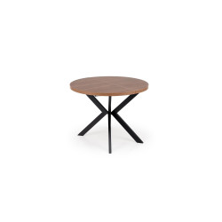 Rozkładany stół PERONIO orzech/czarny