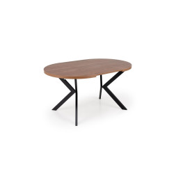 Rozkładany stół PERONIO orzech/czarny