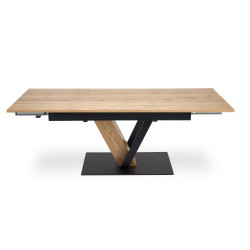 Rozkładany stół FANISO dąb naturalny/czarny
