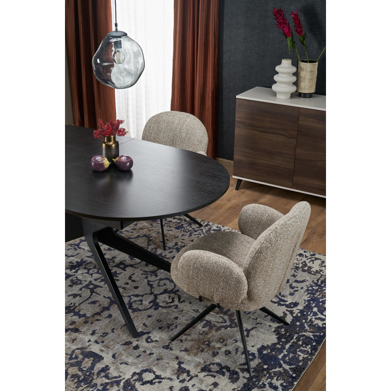 Rozkładany stół SANDRIO czarny