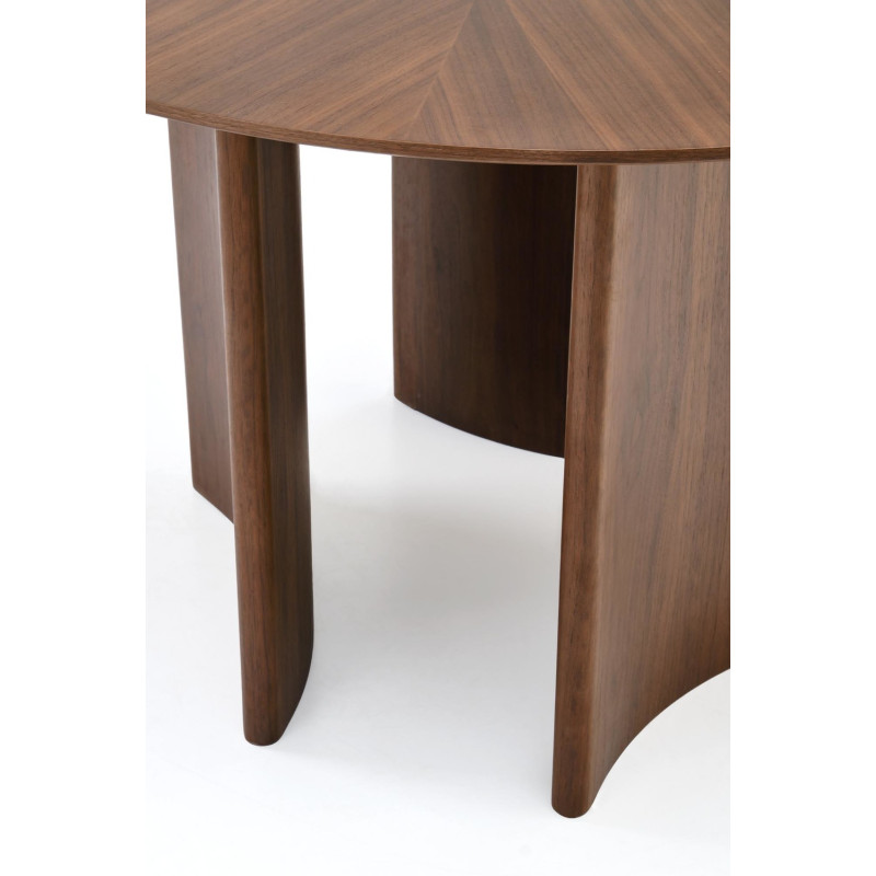 Okrągły stół CALDIO orzechowy