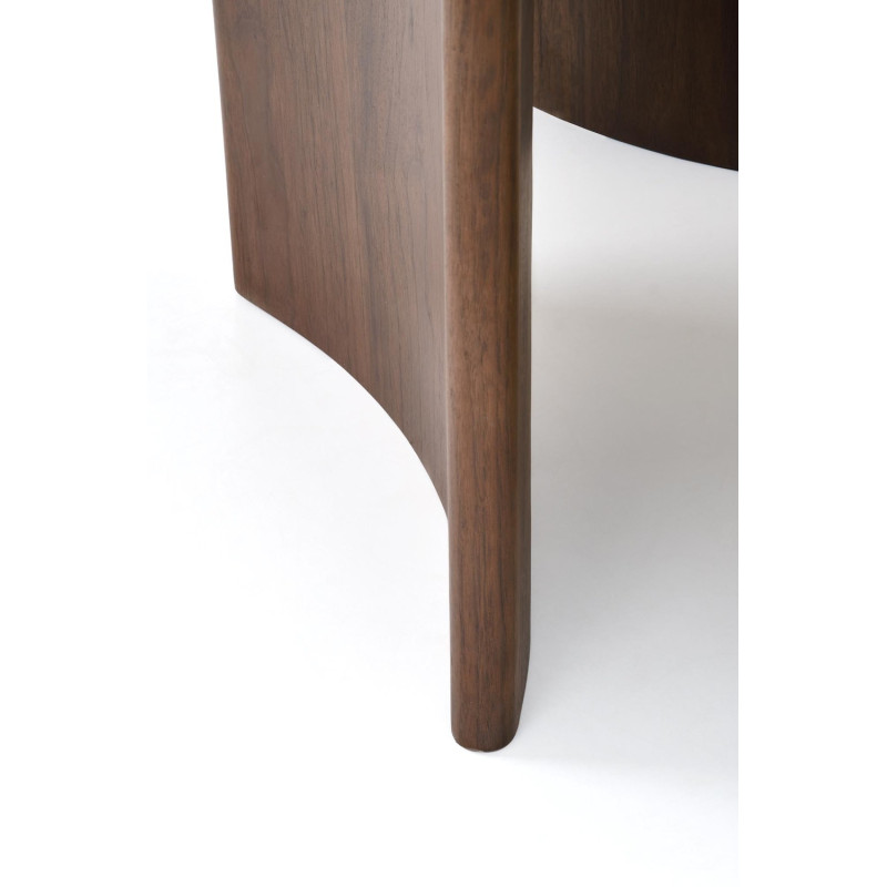 Okrągły stół CALDIO orzechowy