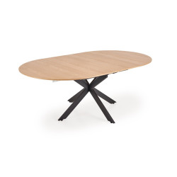 Rozkładany stół ACORDIO naturalny/czarny