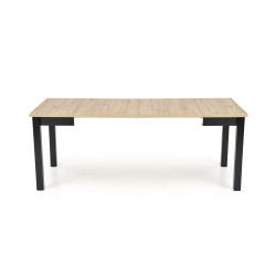Rozkładany stół QUBIKO dąb artisan/czarny