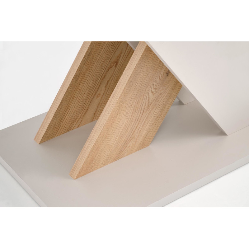 Rozkładany stół XARELLO kaszmir/dąb cremona