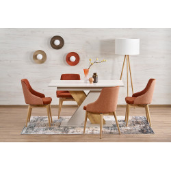 Rozkładany stół XARELLO kaszmir/dąb cremona