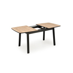 Rozkładany stół BARRILO dąb artisan/czarny