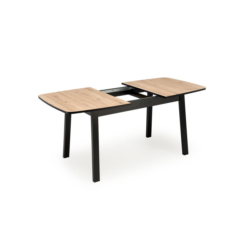 Rozkładany stół BARRILO dąb artisan/czarny