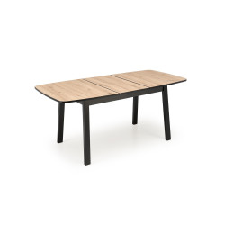 Rozkładany stół BARRILO dąb artisan/czarny