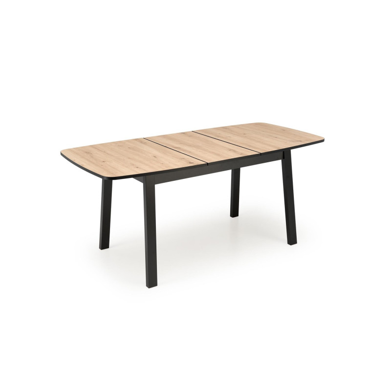 Rozkładany stół BARRILO dąb artisan/czarny