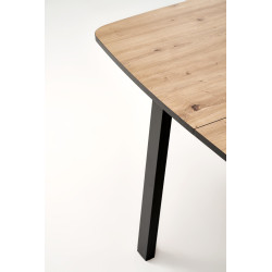 Rozkładany stół BARRILO dąb artisan/czarny