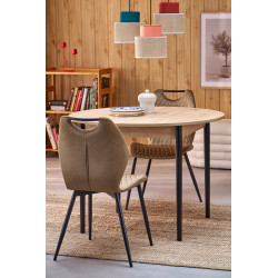 Rozkładany stół PIVOTO dąb artisan/czarny