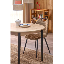 Rozkładany stół PIVOTO dąb artisan/czarny