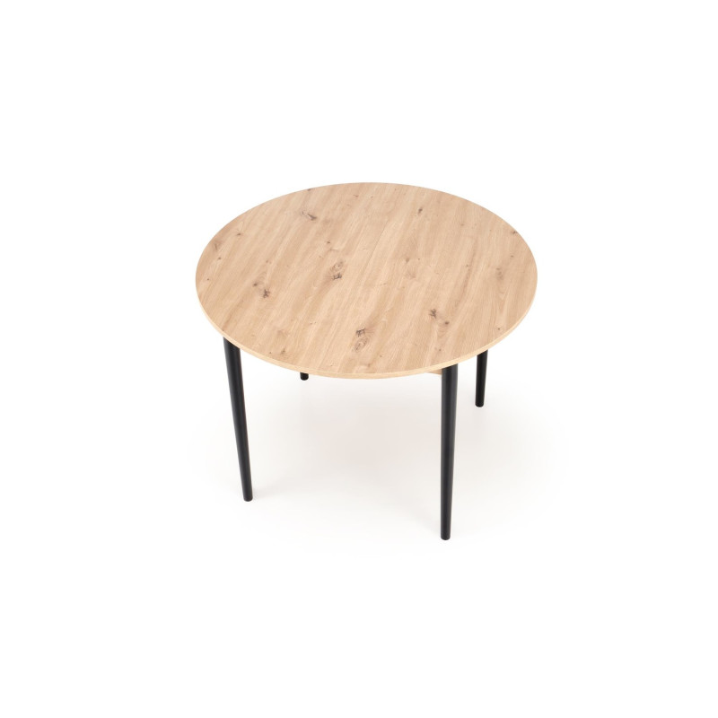 Rozkładany stół PIVOTO dąb artisan/czarny