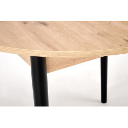 Rozkładany stół PIVOTO dąb artisan/czarny