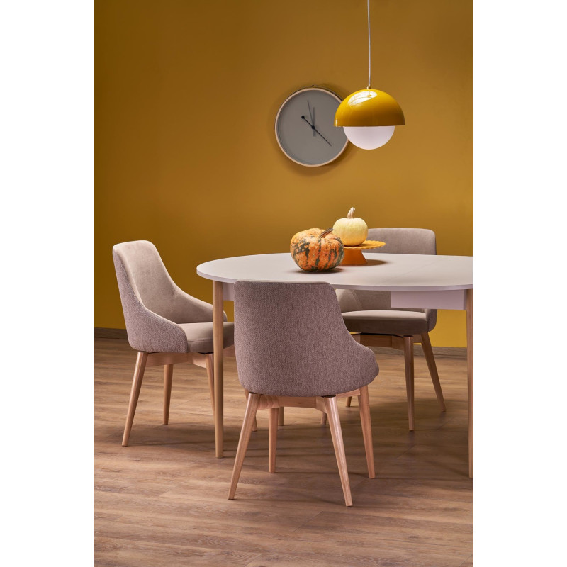 Rozkładany stół PIVOTO CASHMERE kaszmir/naturalny